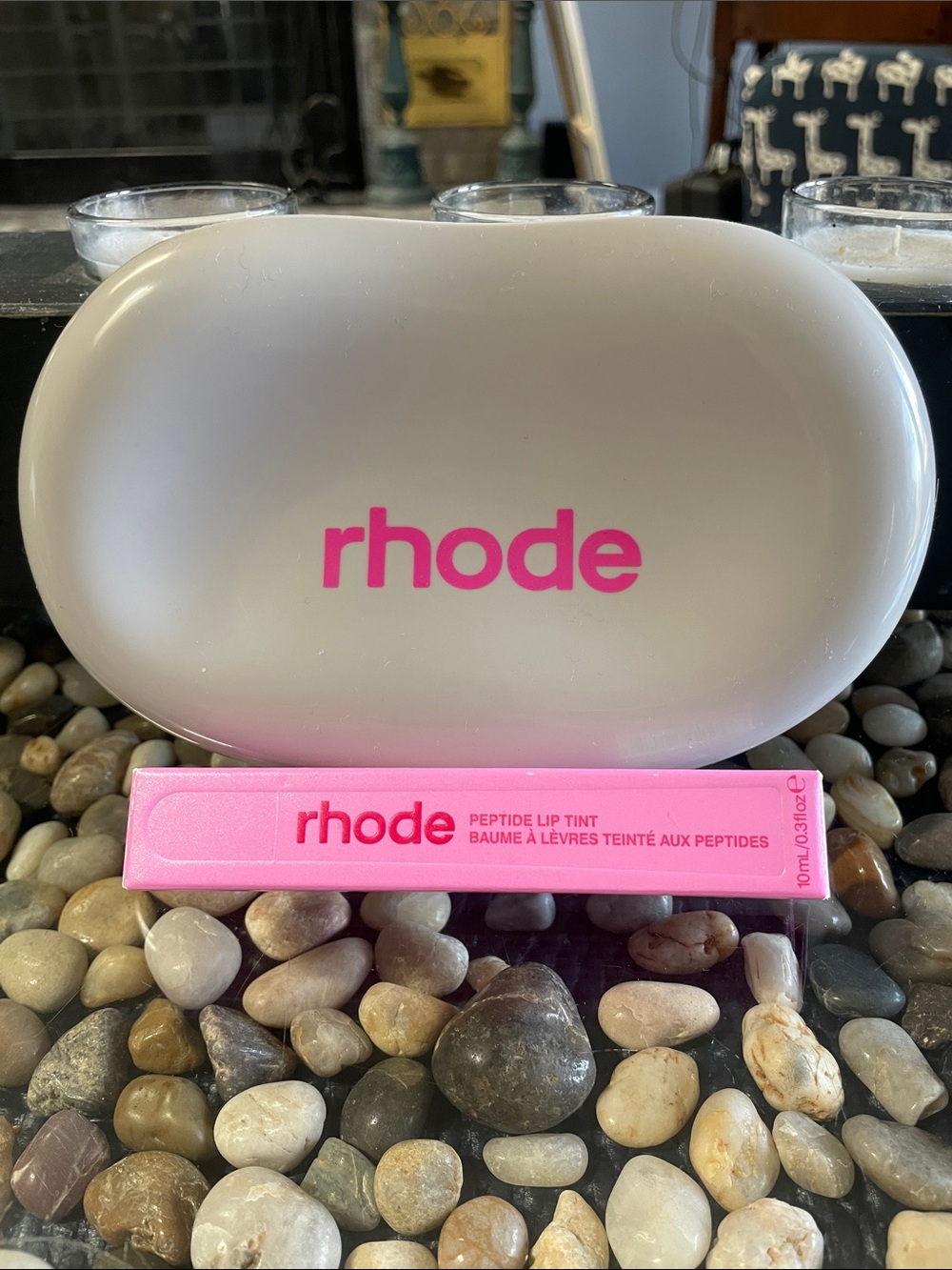 Rhode RARE Jelly Bean Peptide Lip Tint and Bag Bundle